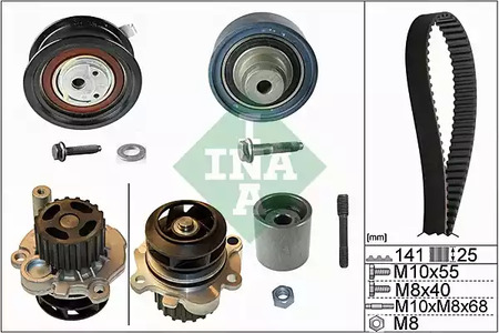 Водяной насос + комплект зубчатого ремня INA 530 0361 31