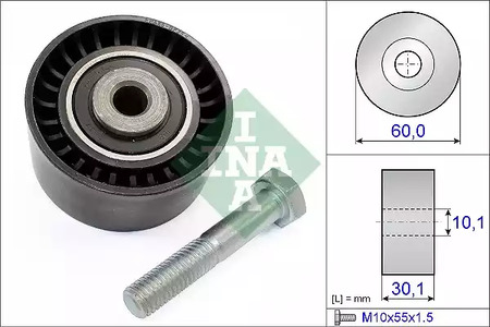 Паразитный / Ведущий ролик, зубчатый ремень INA 532 0020 10