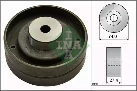 532 0051 10 INA Паразитный / Ведущий ролик, зубчатый ремень