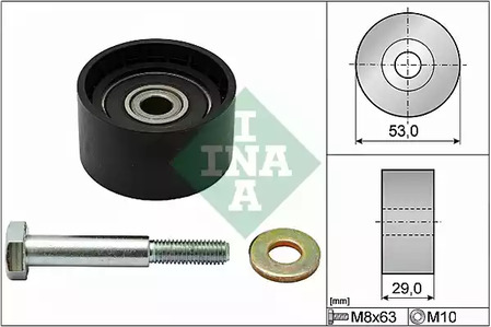 Паразитный / Ведущий ролик, зубчатый ремень INA 532 0287 10