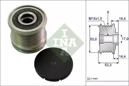 Механизм свободного хода генератора INA 535 0111 10