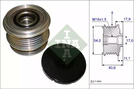 Механизм свободного хода генератора INA 535 0121 10