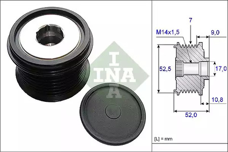 535 0209 10 INA Механизм свободного хода генератора