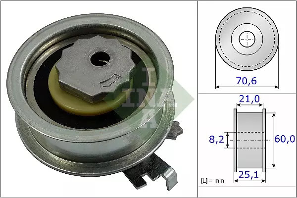 531088210 INA Ролик натяжной ремня ГРМ