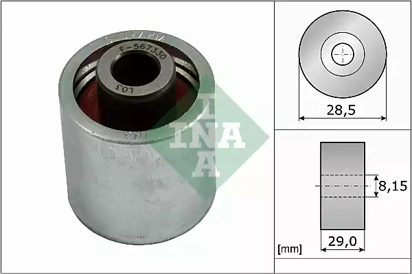 Паразитный / Ведущий ролик, зубчатый ремень INA 532 0310 10