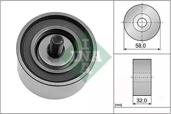 532 0540 10 INA Паразитный / Ведущий ролик, зубчатый ремень