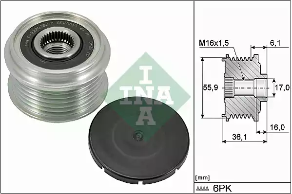 535002610 INA Шкив генератора