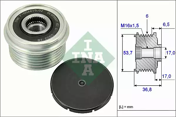 535007410 INA Шкив генератора