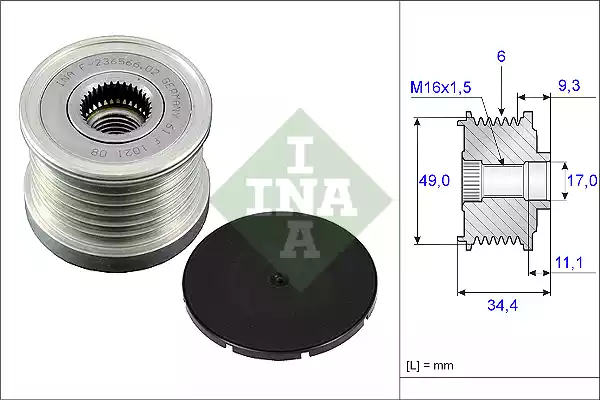 535007510 INA Шкив генератора