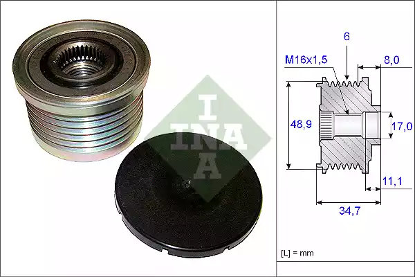 535008810 INA Шкив генератора