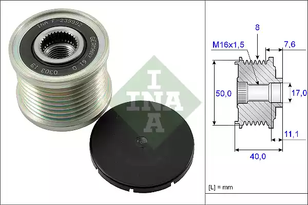 535011910 INA Шкив генератора