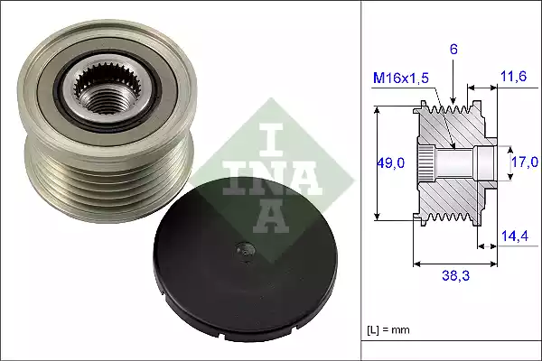 535012710 INA Шкив генератора