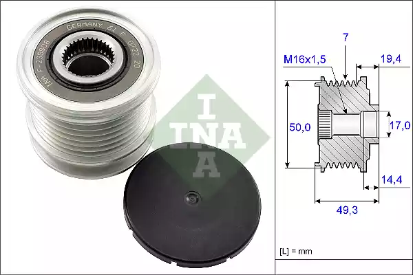 535014010 INA Шкив генератора