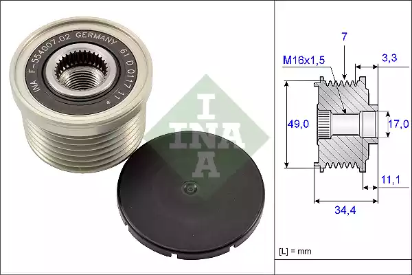 535016410 INA Шкив генератора