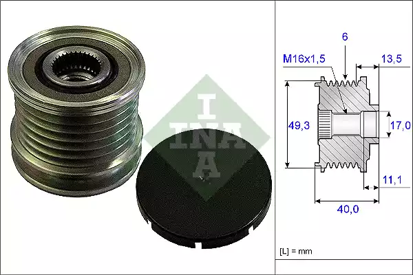 535016610 INA Шкив генератора