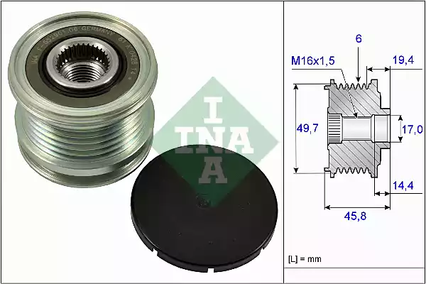 535016810 INA Шкив генератора