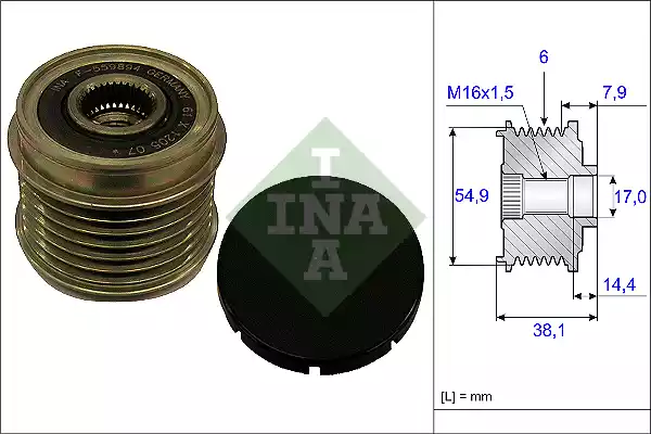 535017610 INA Шкив генератора