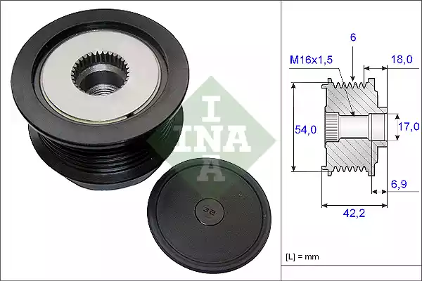 535018810 INA Шкив генератора