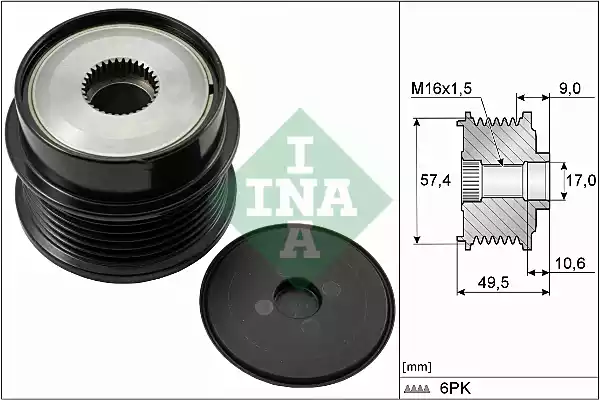 535018910 INA Шкив генератора