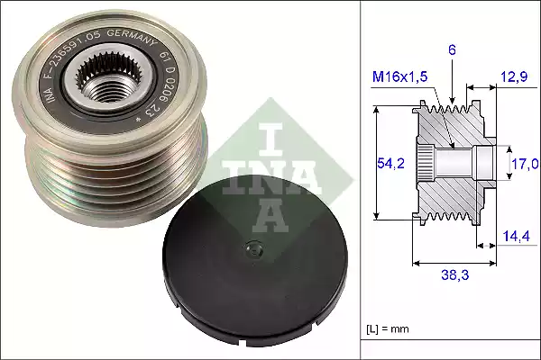 535019410 INA Шкив генератора