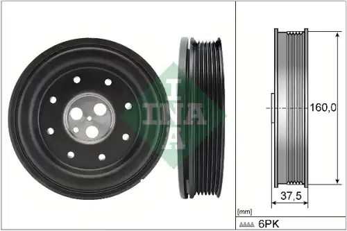 544013410 INA Шкив коленвала FORD 2.0 DI/TDDi/TDCi Mondeo III / Transit 00-