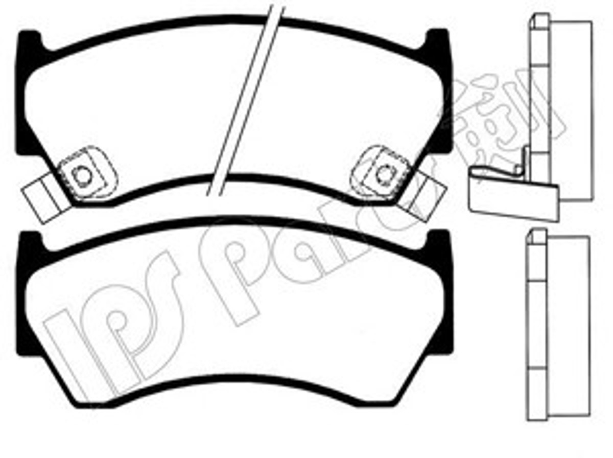 IBD-1191 IPS PARTS Комплект тормозных колодок, дисковый тормоз