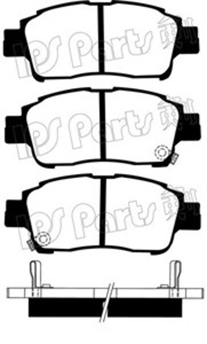 IBD-1281 IPS PARTS Колодки тормозные дисковые