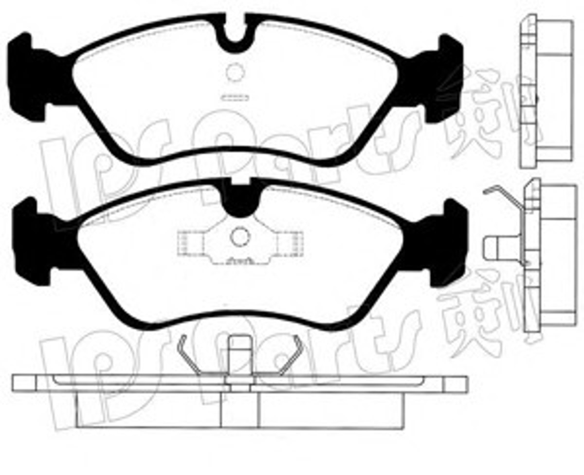 IBD-1376 IPS PARTS Комплект тормозных колодок, дисковый тормоз