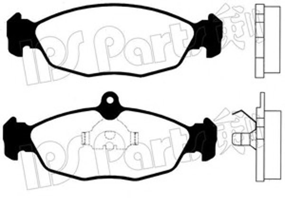 IBD-1390 IPS PARTS Комплект тормозных колодок, дисковый тормоз