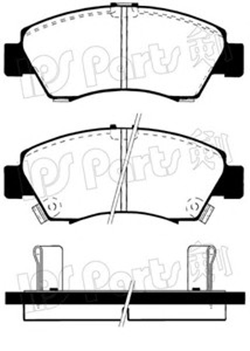 IBD-1425 IPS PARTS Колодки тормозные дисковые