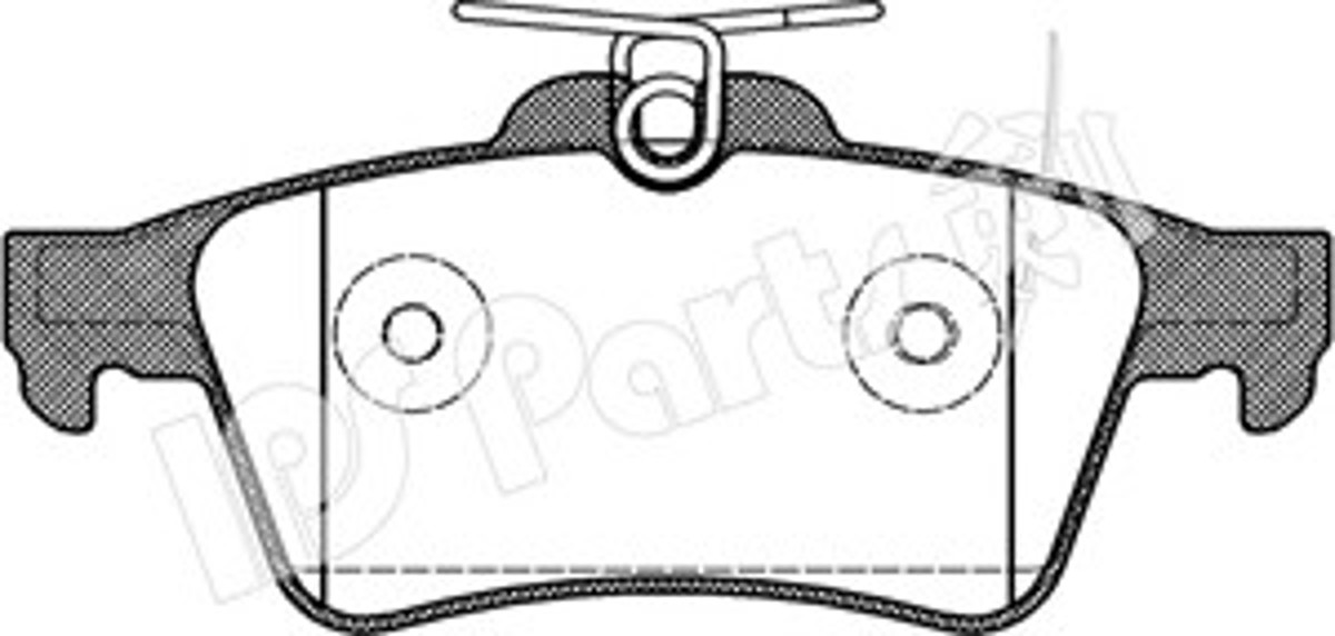 IBR-1301 IPS PARTS Колодки тормозные дисковые