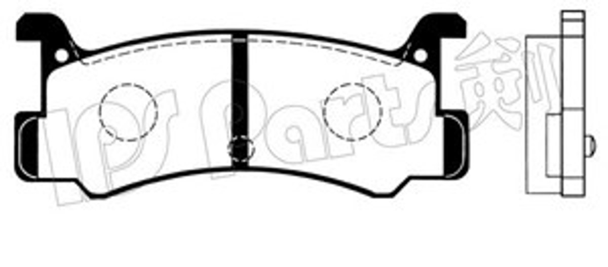 IBR-1303 IPS PARTS Колодки тормозные дисковые