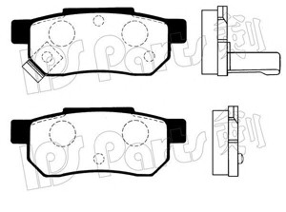 IBR-1404 IPS PARTS Комплект тормозных колодок, дисковый тормоз