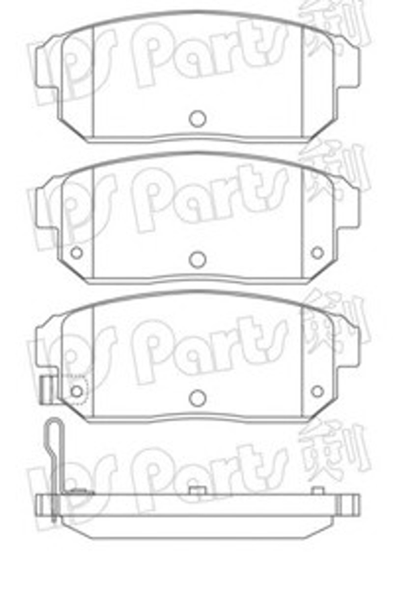 IBR-1801 IPS PARTS Колодки тормозные дисковые