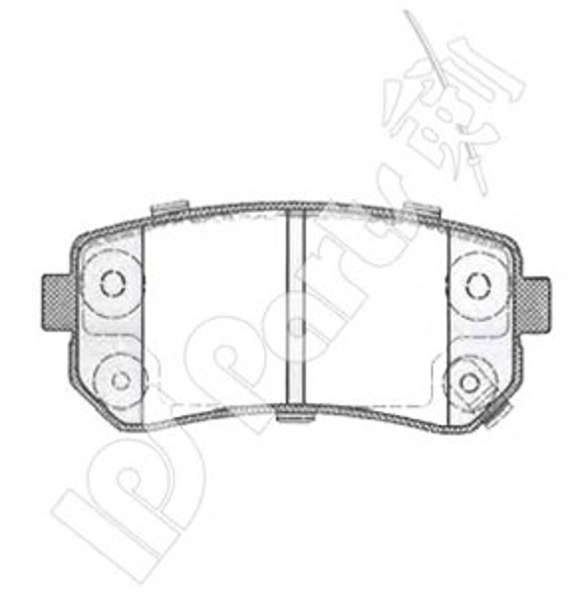 IBR-1K11 IPS PARTS Комплект тормозных колодок, дисковый тормоз