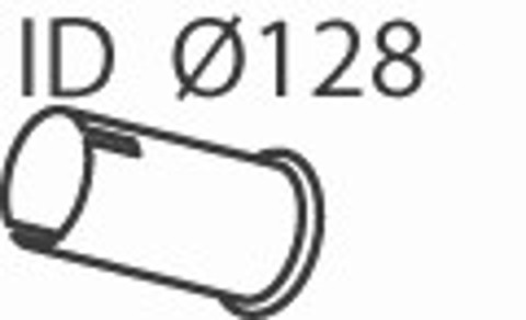 Труба глушителя приемная DINEX 28727