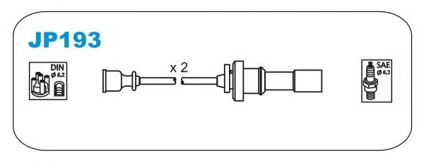 Комплект проводов зажигания JANMOR JP193