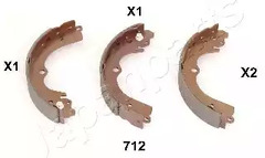 Колодки тормозные барабанные JAPANPARTS GF-712AF