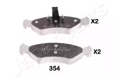 PA-354AF JAPANPARTS Тормозные колодки