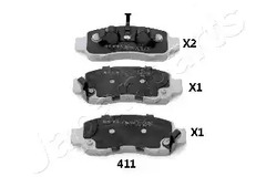 Тормозные колодки JAPANPARTS PA-411AF