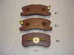 Колодки тормозные дисковые JAPANPARTS PA-615AF