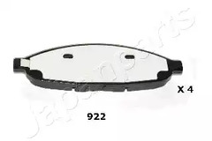 Колодки тормозные дисковые передн JAPANPARTS PA-922AF