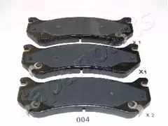 Колодки тормозные дисковые JAPANPARTS PP-004AF