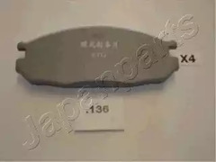 Тормозные колодки JAPANPARTS PP-136AF
