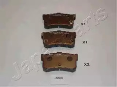 PP-598AF JAPANPARTS Тормозные колодки