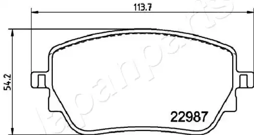 Колодки тормозные дисковые /комплект 4 шт/ JAPANPARTS PP-0534AF
