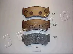 Колодки тормозные дисковые JAPKO 50191