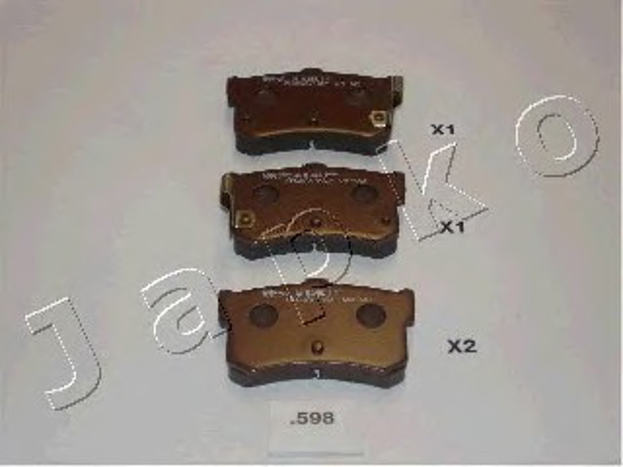 Колодки тормозные дисковые JAPKO 51598