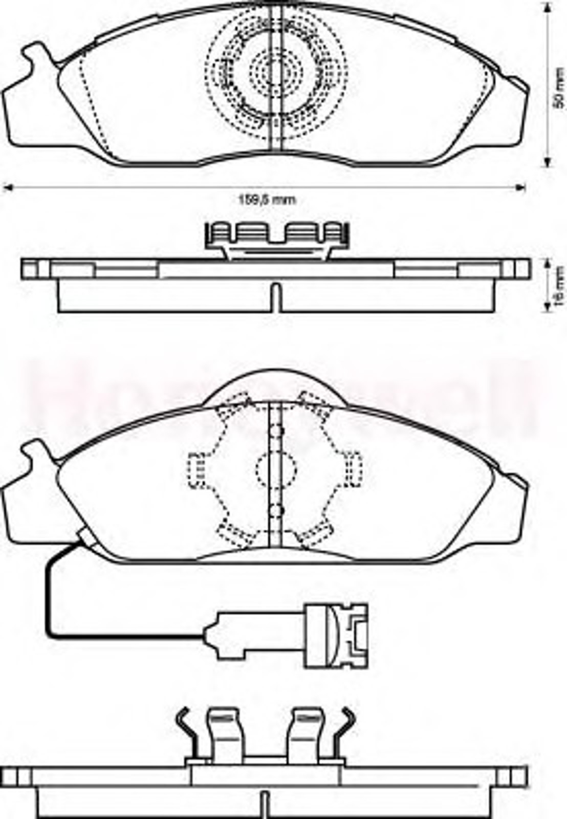 572416J JURID Колодки тормозные дисковые