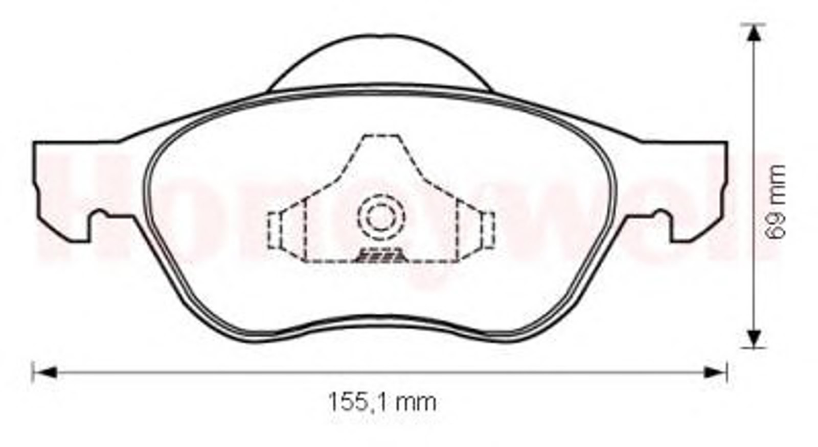 Колодки тормозные дисковые JURID 573025J